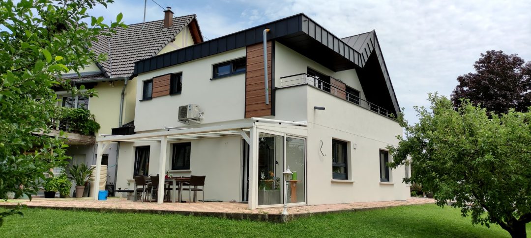 Surélévation et rénovation d’une maison individuelle – Preuschdorf